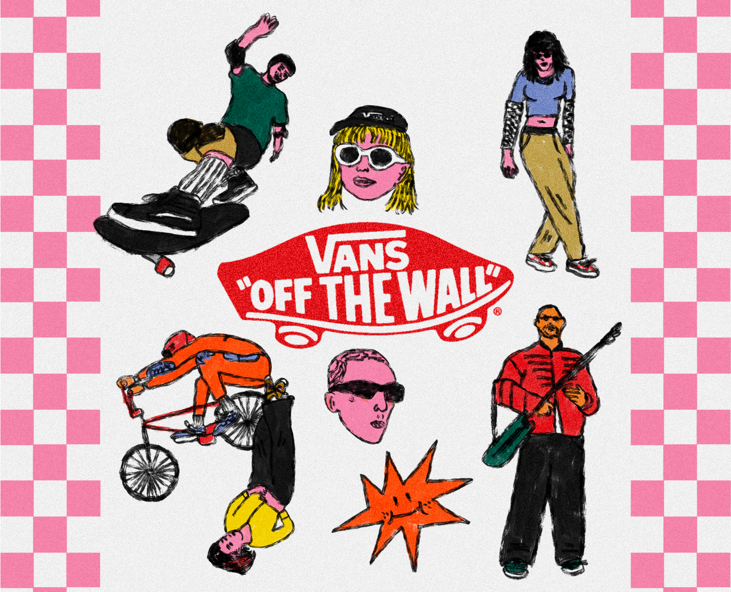 Vans citadium illustrations_